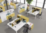 Configuration de six bureaux différents Création de meubles de bureau personnalisés pour professionnel