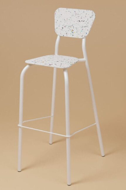 Tabouret haut Mahaut blanc Furniture for Goog Design creation Création de meubles de bureau personnalisés pour professionnel