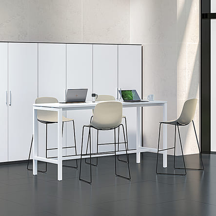 Table haute pour echange avec votre personnel Mobilier de bureau professionnel ergonomique