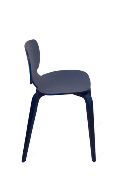 H10 bleue coté La chaise française Mobilier de bureau unique et fait main de qualité