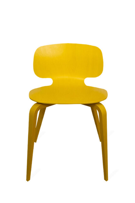 H10 jaune face La chaise française Fabrication de meubles de bureau personnalisés