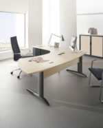 Bureau de Direction avec sièges cuir Mobilier de bureau professionnel ergonomique