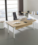 ambiance détente pour cet espace bureau Création de meubles de bureau personnalisés pour professionnel