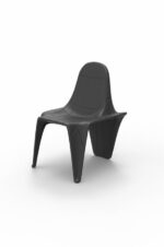 Chaise design pour terrasse et jardin noir