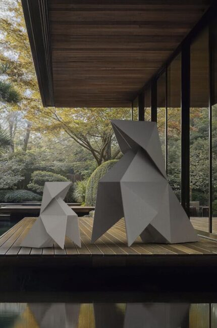 Origami animaux Vondom décoration iontérieur extérieur