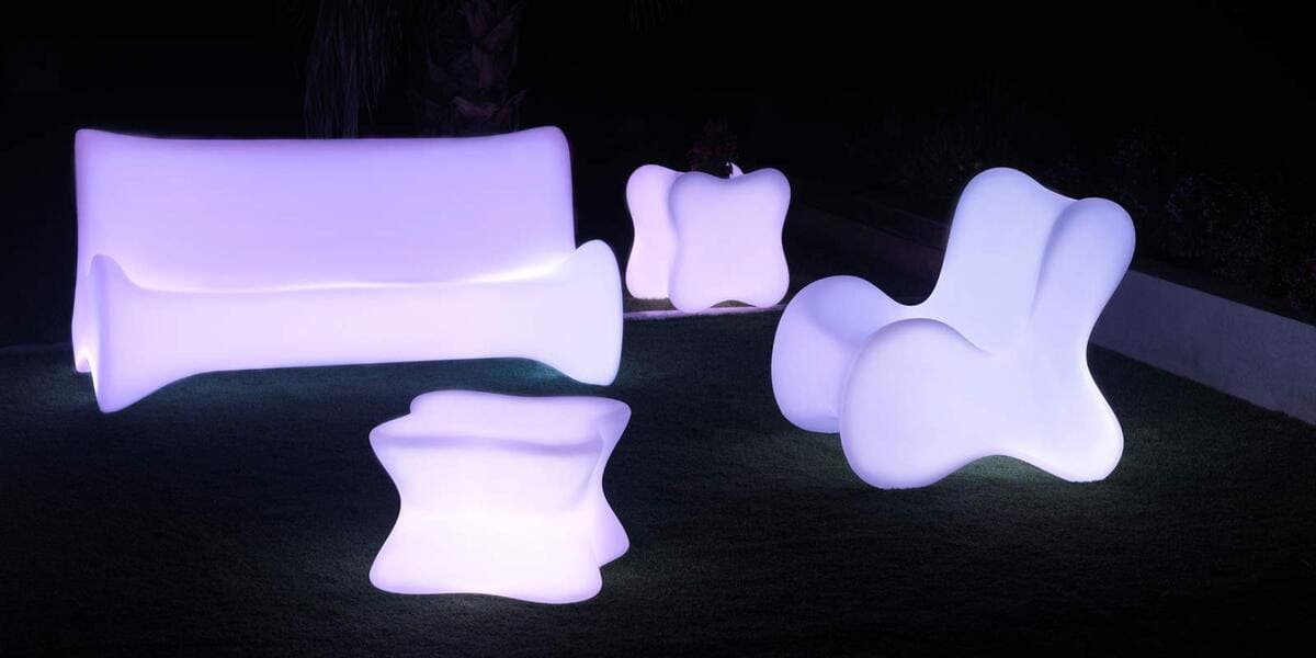 Ambiance fauteuil PAL VONDOM rétroéclairé par Led