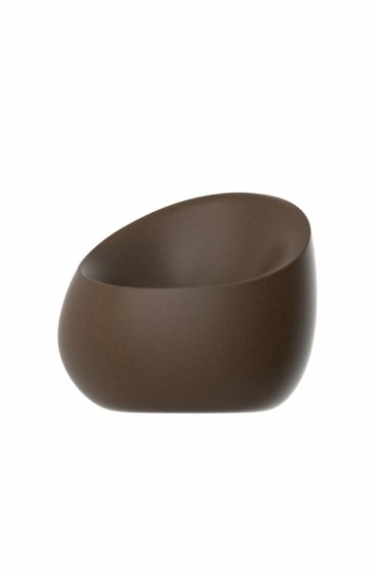 Fauteuil lounge stone marron, création sur mesure