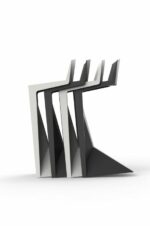 tabouret haut voxel de vondom noir et blanc