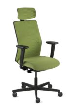 Fauteuil de bureau EQUIS avec têtière qualité professionnelle pour aménagement de bureau design creation studio