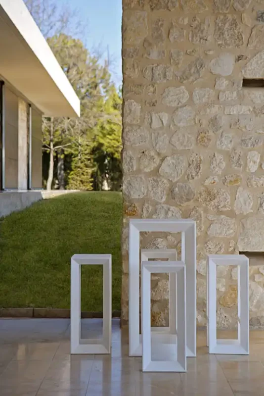 Tabouret haut pour terrasse stylé moderne industriel, idéal pour bars, coworking, ou cuisines ouvertes