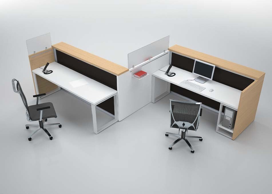 Ensemble de banque d'accueil EOS Mobilier de bureau Design creation studio