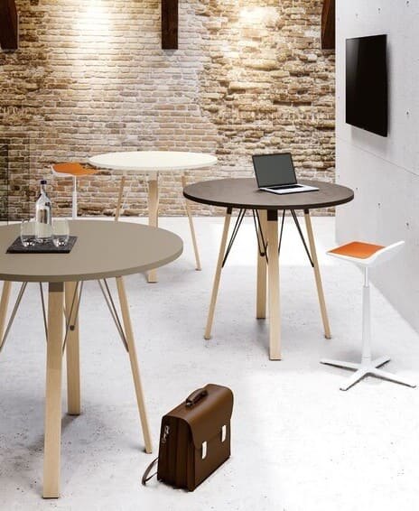 Table ronde de rencontre solution de mobilier de bureau professionnel design creation studio