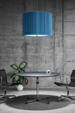 luminaire acoustique bleu echoled umbra atema