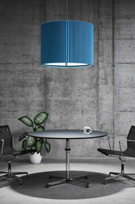 luminaire acoustique bleu echoled umbra atema