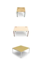 Bureau modulable ATAO 4 CLEN, design épuré et fonctionnalités personnalisables pour un espace de travail ergonomique et professionnel.