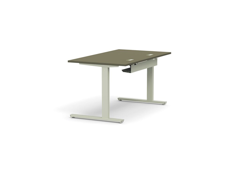 Bureau Adema + clen avec plateau kaki