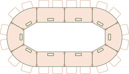 Multiples configurations standards ou personnalisées pour des réunions en petit comité ou en grand groupe avec la table In Quarto