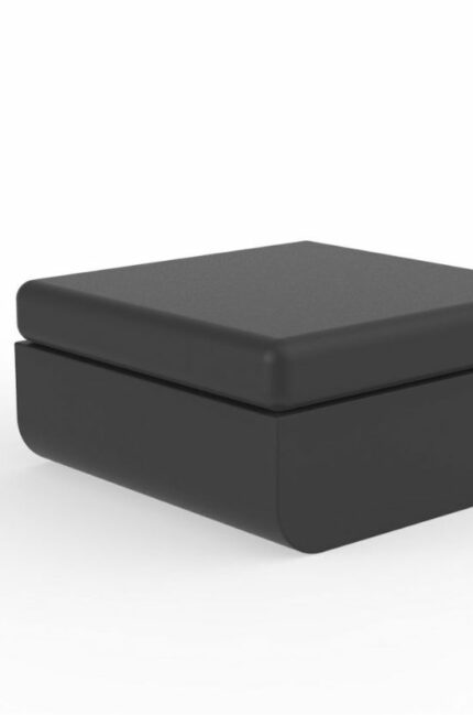 Pouf ULM noir – Sobriété et modernité pour une décoration élégante.