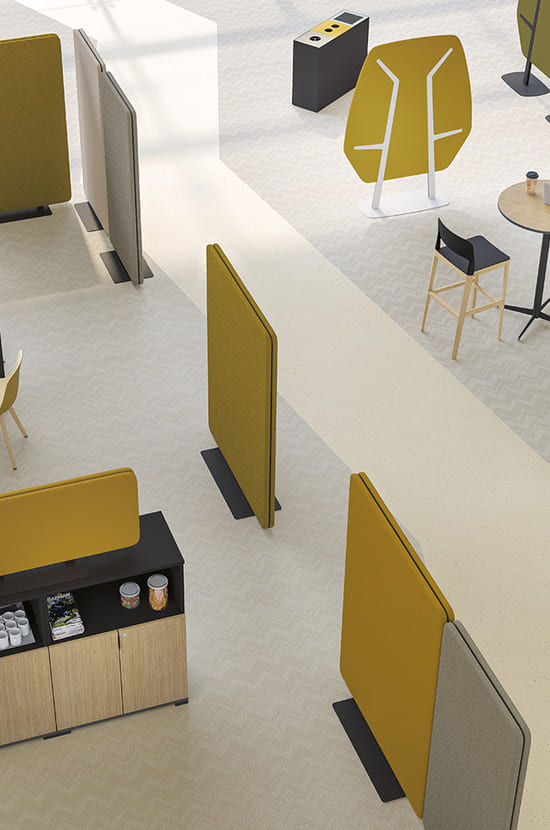 Solutions acoustiques pour bureaux ouverts agencement professionnel design création studio