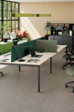 Bureau nuancé de vert pour co working ATAO 4 CLEN