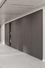 Un système d’armoire offrant un design moderne et des couleurs harmonieuses, tout en étant pratique.