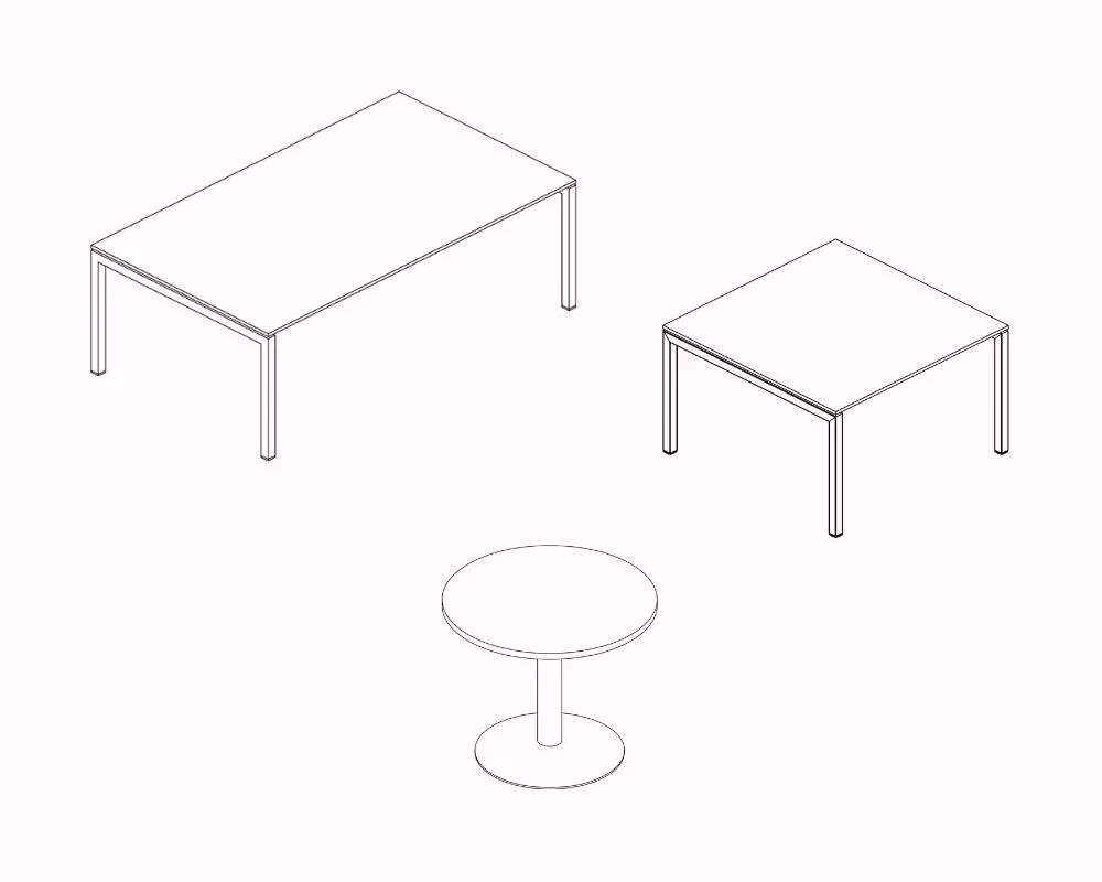 Table de réunion Italo forty, fusion parfaite entre design épuré et technologie avancée, idéale pour des environnements professionnels modernes.