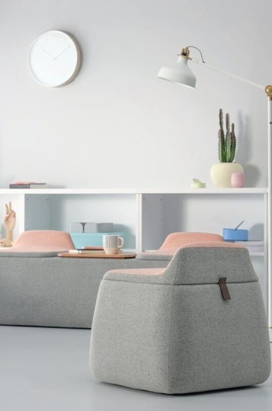 fauteuil pour espace d'attente PICK design Ela Aldikacti pour espace d’accueil moderne