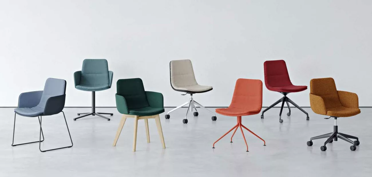 collection de fauteuil polyvalent pour espace de travail et de détente professionnels et privés