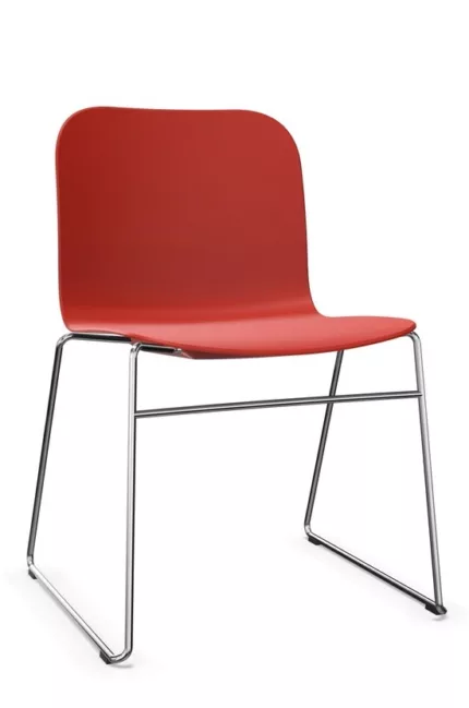 chaise d'accueil empilable pour espace professionnel