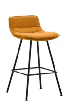 tabouret professionnel personnalisable et pietement metal pour espace de restauration