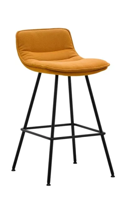 tabouret professionnel personnalisable et pietement metal pour espace de restauration