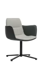 fauteuil de réunion sur pivot pour espace coworking professionnel