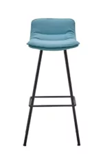 tabopuret assise tissus et pied metal haut pour espace de détente