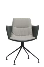 Fauteuil de réunion pivotant personnalisable pour espace professionnel