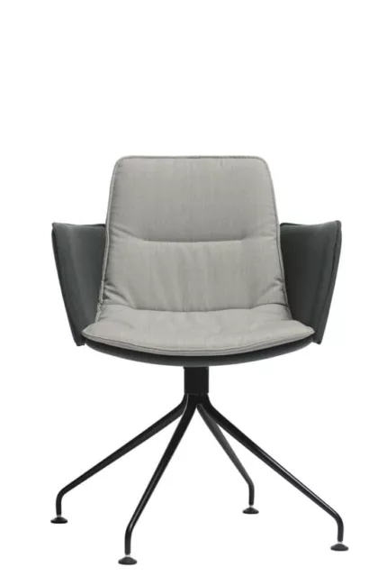 Fauteuil de réunion pivotant personnalisable pour espace professionnel