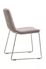 Chaise pour salle de détente pied luge empilable