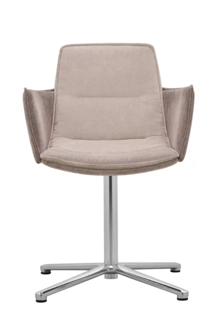 Chaise avec accoudoirs pivotante pour bureau et salle de réunion professionnel