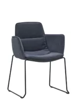 Fauteuil pour salle de réunion confortable et ergonomique pied luge
