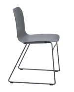 chaise Lambda pied luge pour espace partagé - aménagement d'espace professionnel