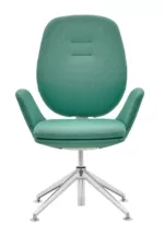 Chaise de bureau sans roulette pour accueil et salle de réunion